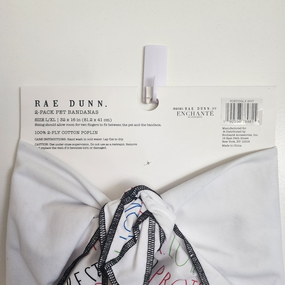 Rae Dunn Good Girl Pet Bandanna 2-Pack - Picture 3 of 9
